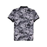 Status Quo Boys All-Over Abstract Printed Polo Collar Tshirt